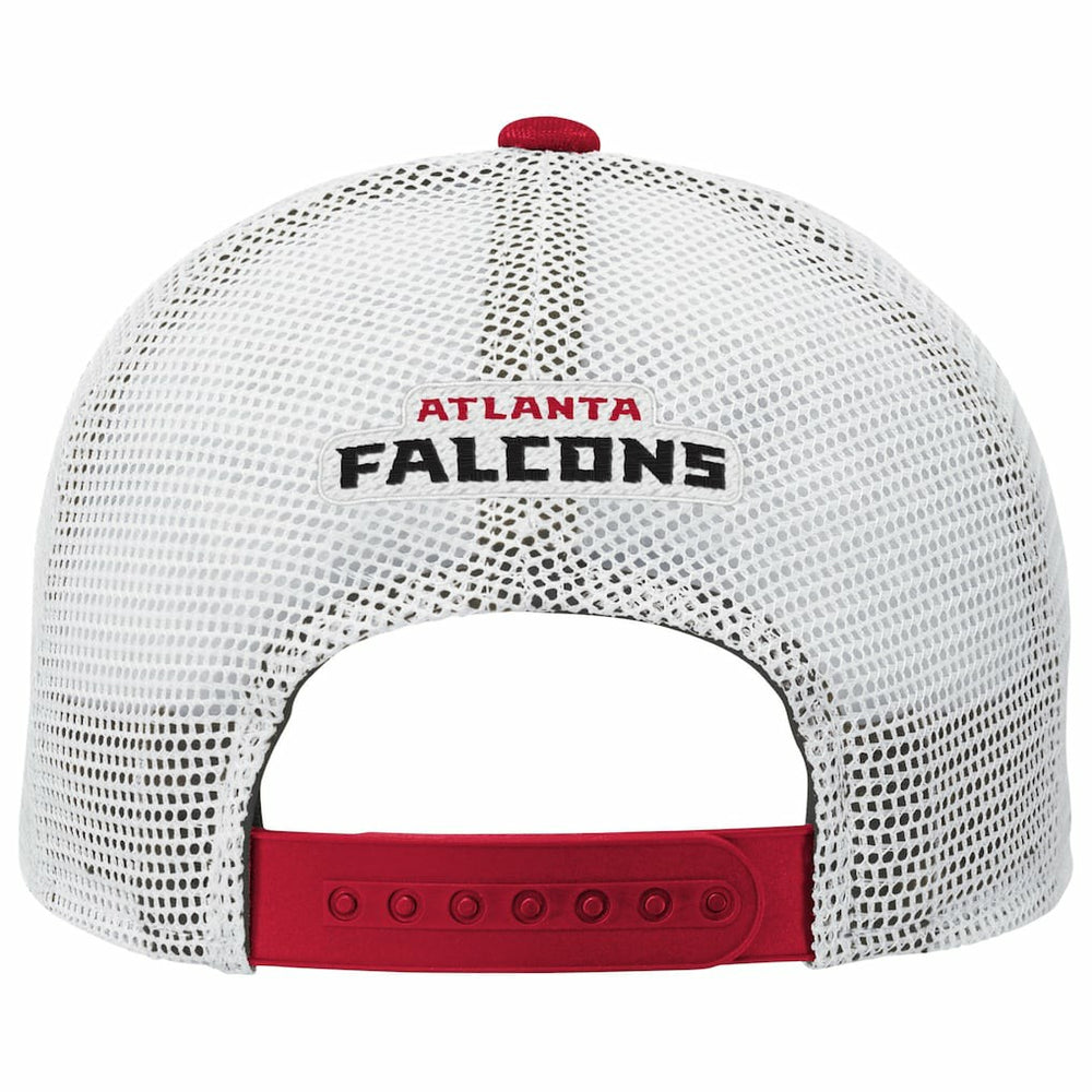 Atlanta Falcons Youth Core Lockup Trucker Adjustable Hat - Red Hats