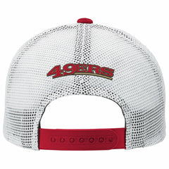 San Francisco 49ers Youth Core Lockup Trucker Adjustable Hat - Scarlet Hats