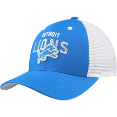Detroit Lions Youth Core Lockup Trucker Adjustable Hat - Blue Hats