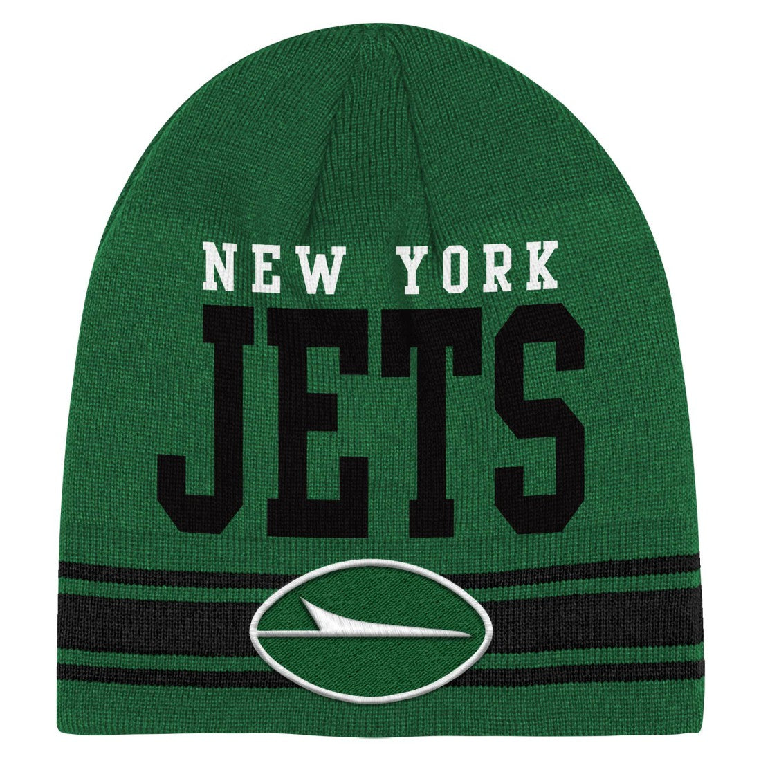 New York Jets Youth Retro Knit Beanie - Green