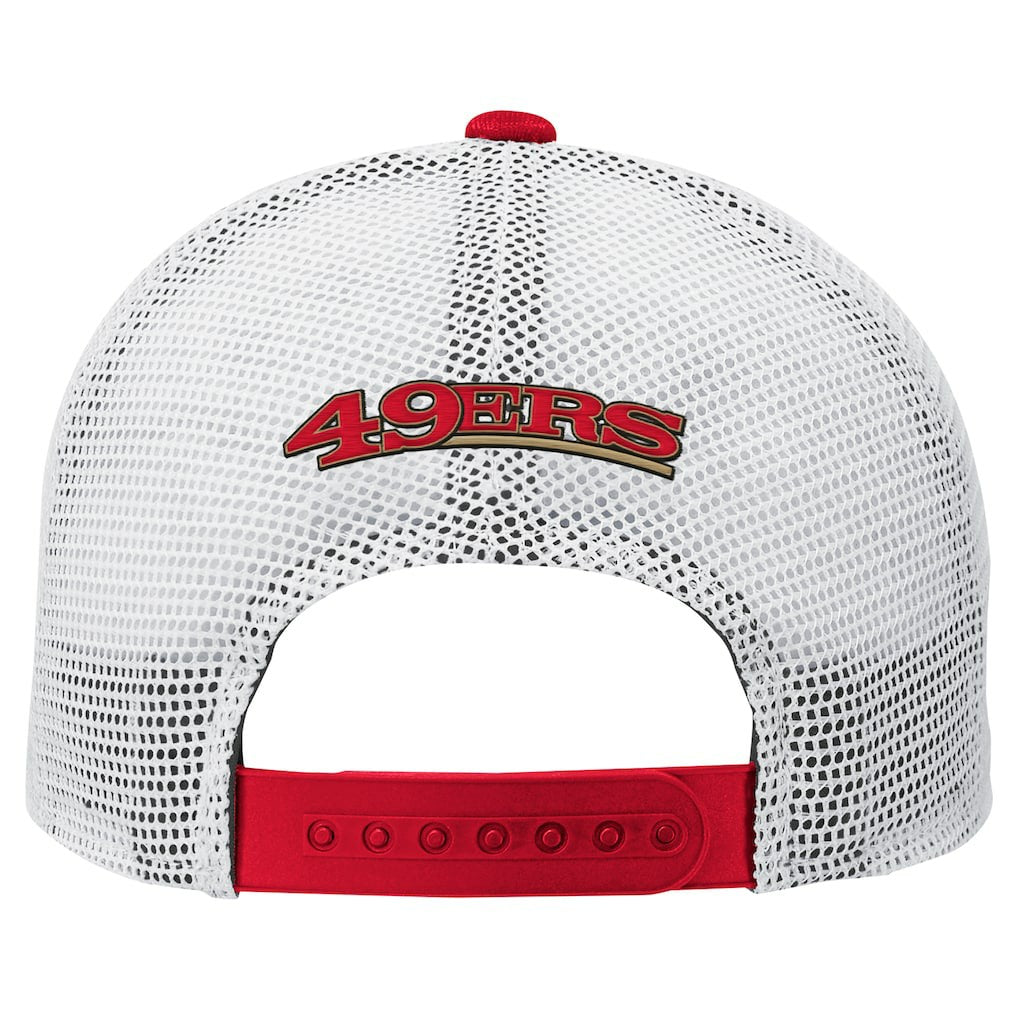 San Francisco 49ers Preschool Core Lockup Trucker Adjustable hat - Scarlet Hats