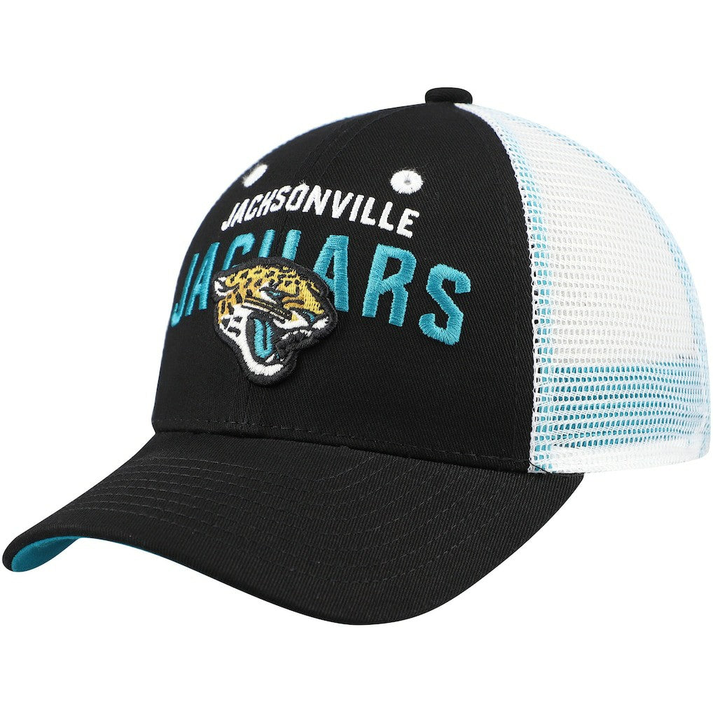 Jacksonville Jaguars Preschool Core Lockup Trucker Adjustable hat - Black Hats