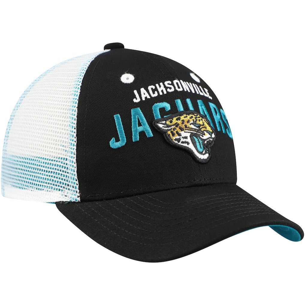 Jacksonville Jaguars Preschool Core Lockup Trucker Adjustable hat - Black Hats