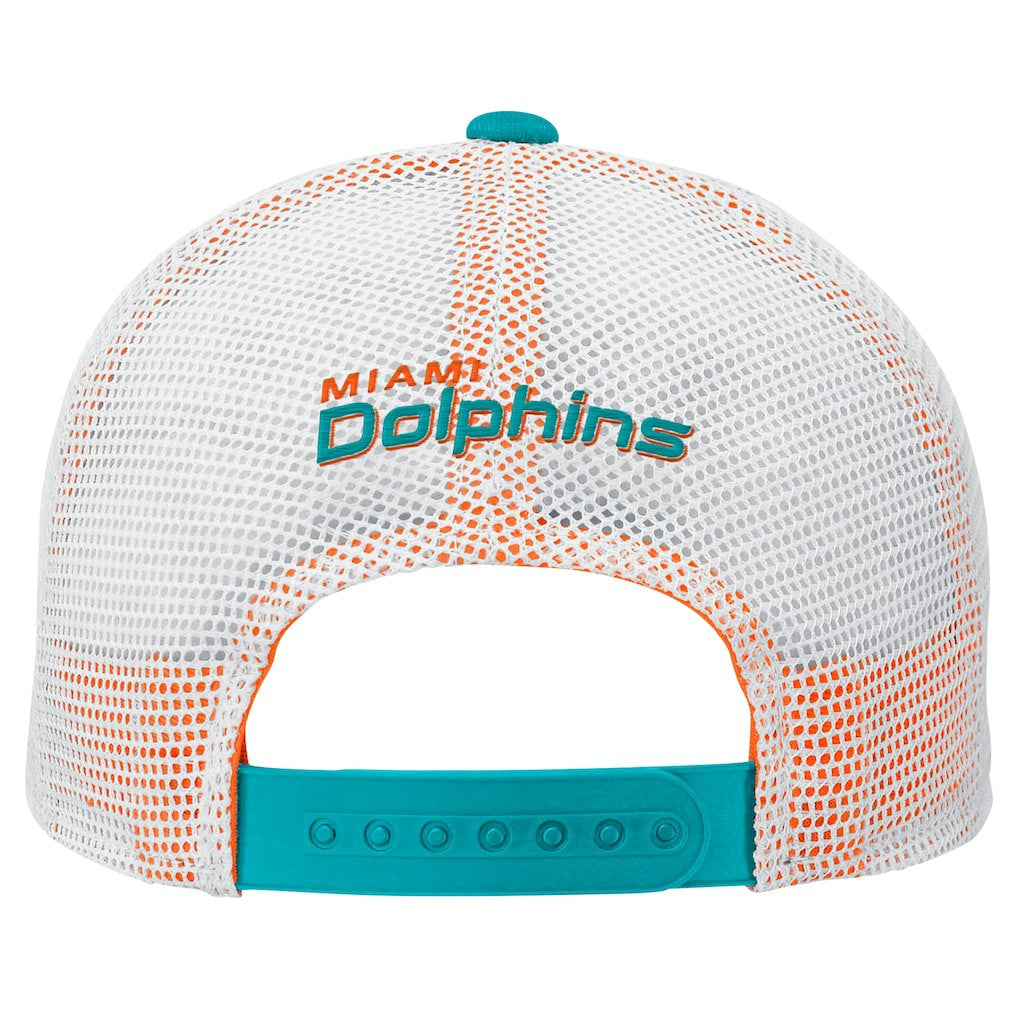 Miami Dolphins Preschool Core Lockup Trucker Adjustable hat - Aqua Hats