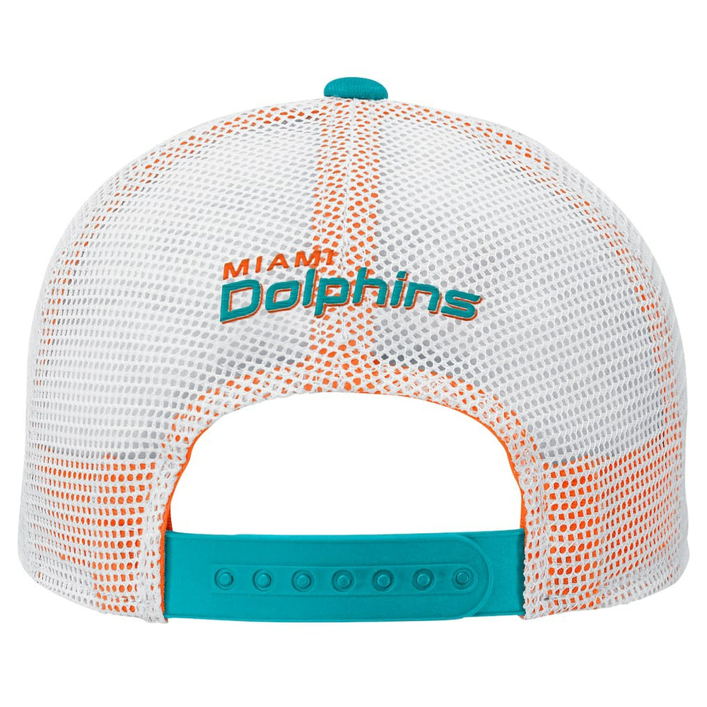 Miami Dolphins Preschool Core Lockup Trucker Adjustable hat - Aqua Hats