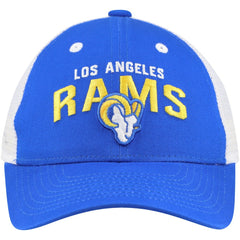 Los Angeles Rams Preschool Core Lockup Trucker Adjustable hat - Royal Hats