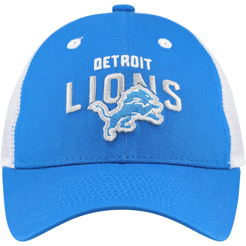 Detroit Lions Preschool Core Lockup Trucker Adjustable hat - Blue Hats