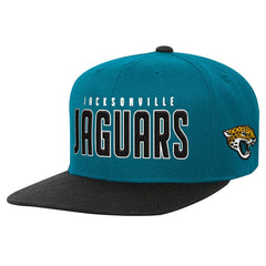 Jacksonville Jaguars Preschool Lock Up Snapback Hat - Teal/Black Hats