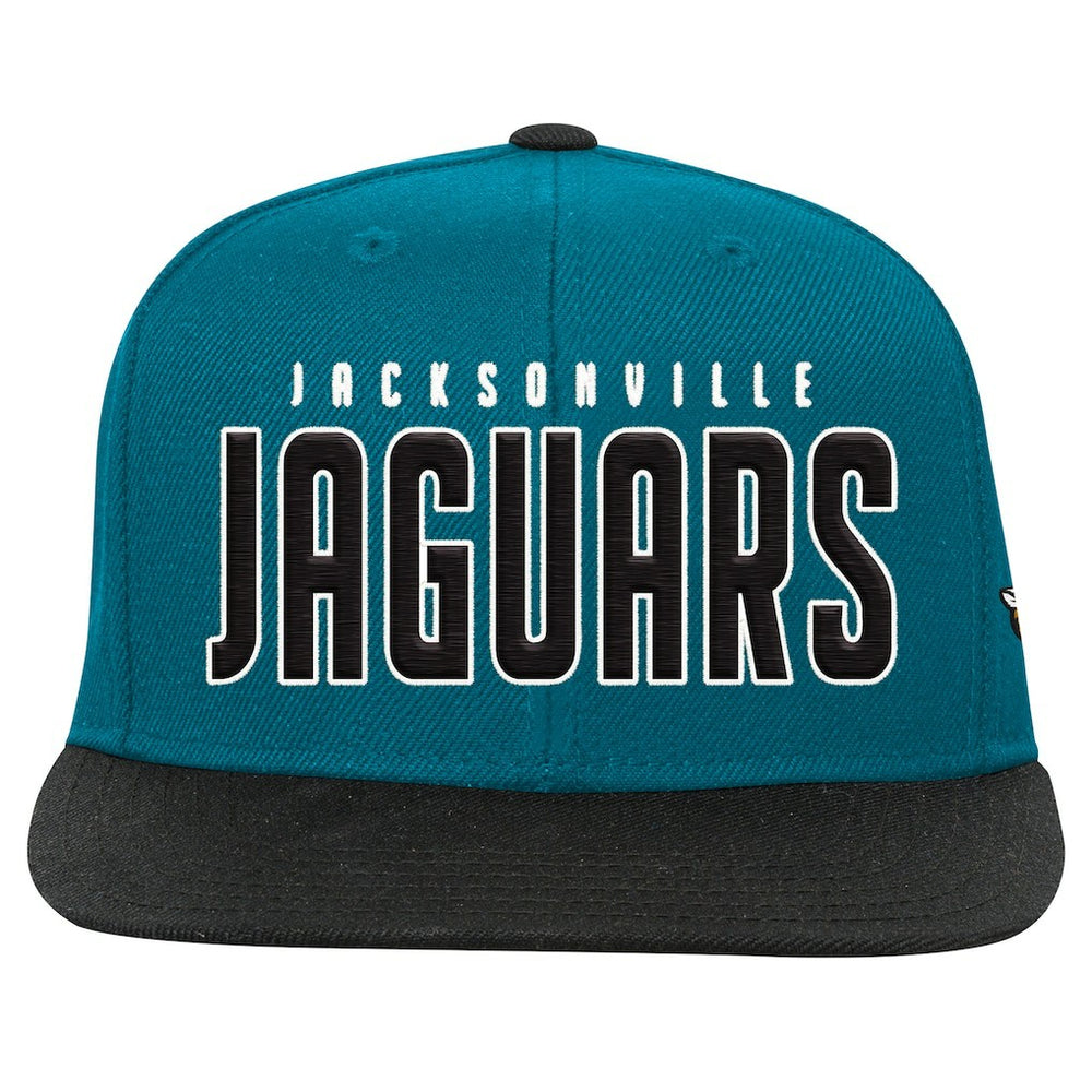 Jacksonville Jaguars Preschool Lock Up Snapback Hat - Teal/Black Hats