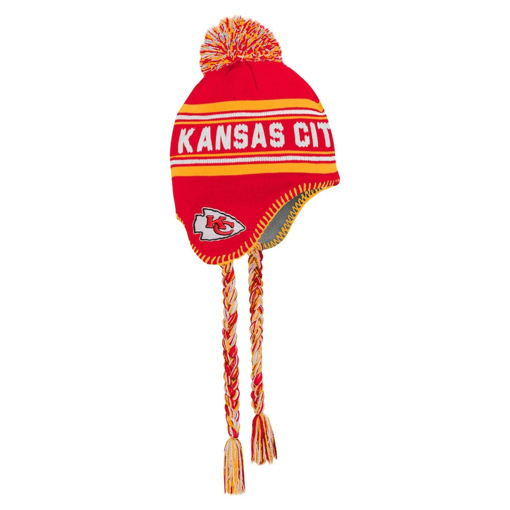 Kansas City Chiefs Preschool Jacquard Tassel Knit Hat with Pom - Red Hats
