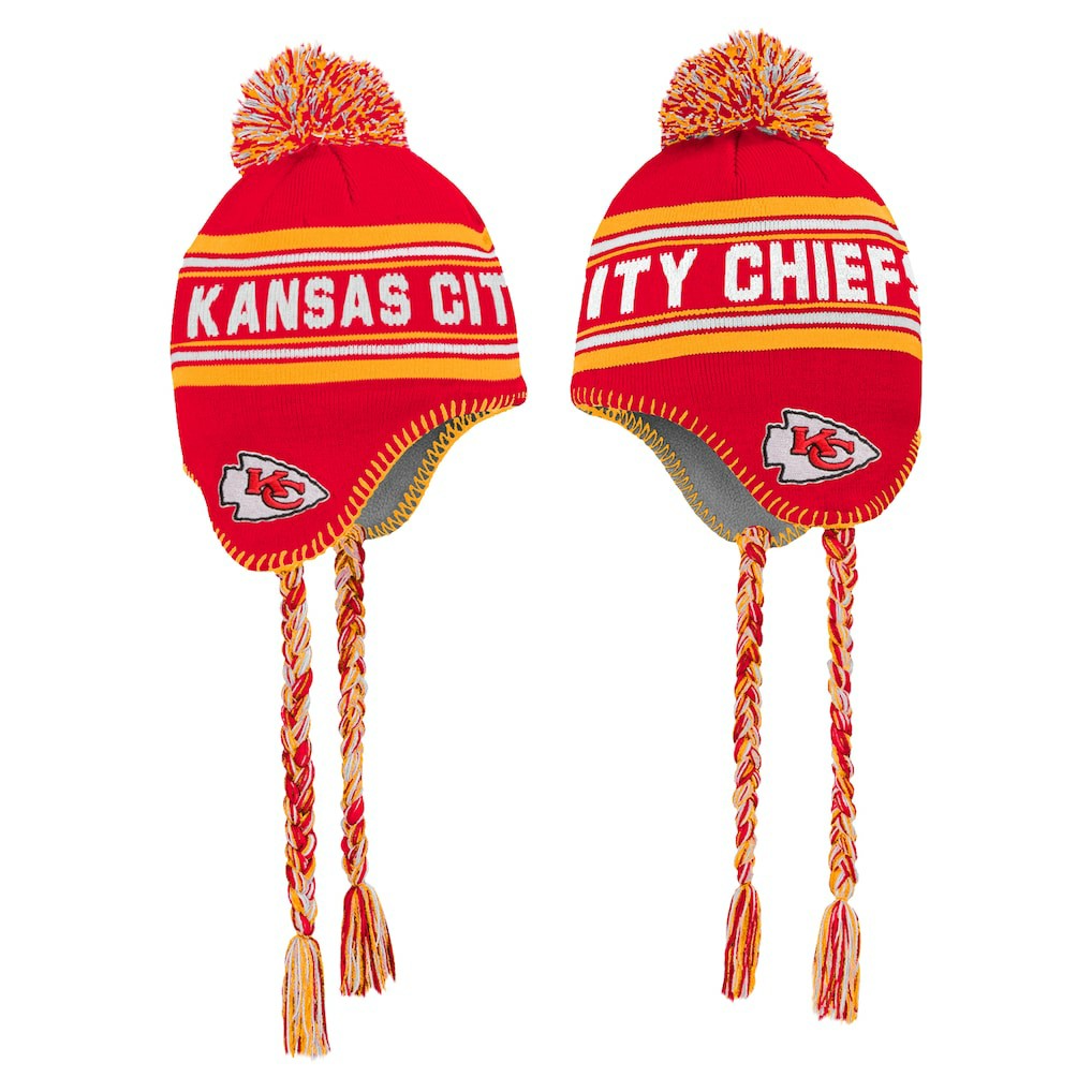 Kansas City Chiefs Preschool Jacquard Tassel Knit Hat with Pom - Red Hats
