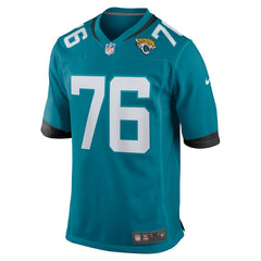 Ezra Cleveland Jacksonville Jaguars Game Jersey - Teal Jerseys