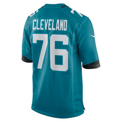 Ezra Cleveland Jacksonville Jaguars Game Jersey - Teal Jerseys