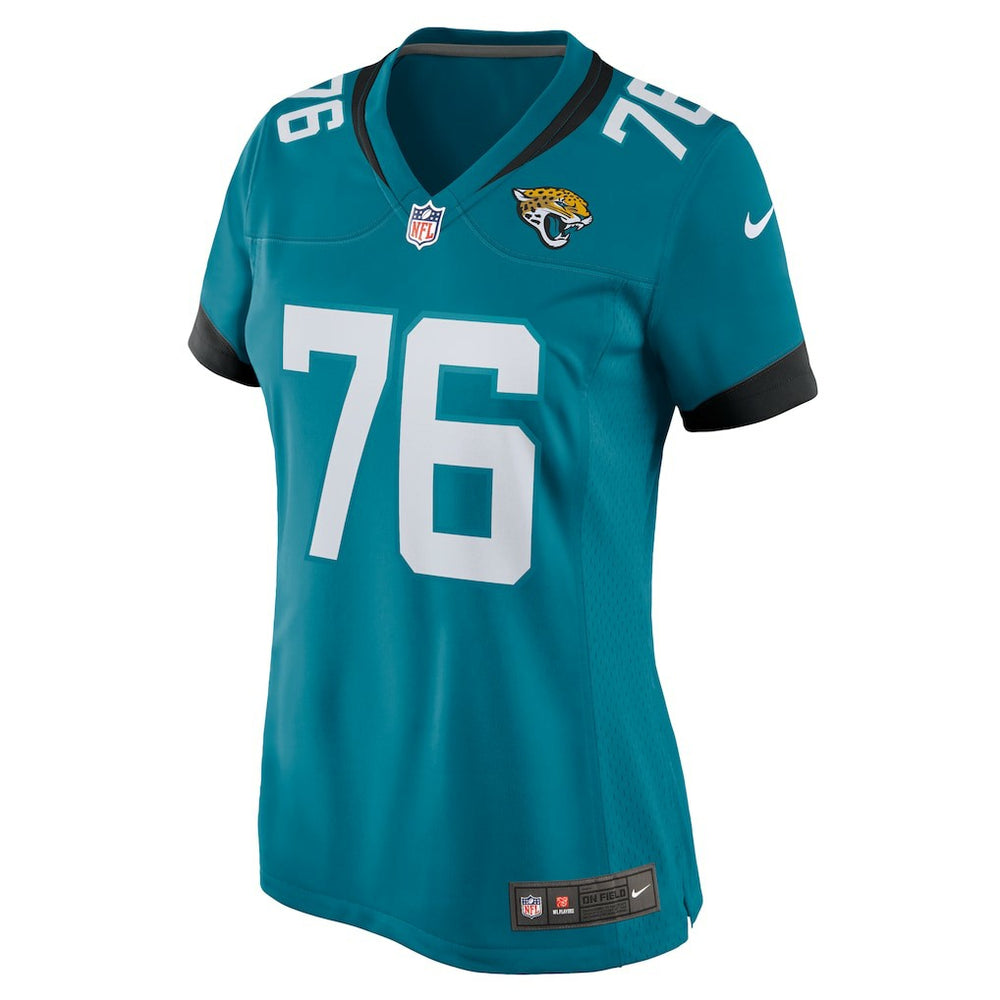 Ezra Cleveland Jacksonville Jaguars Women's Game Jersey - Teal Jerseys