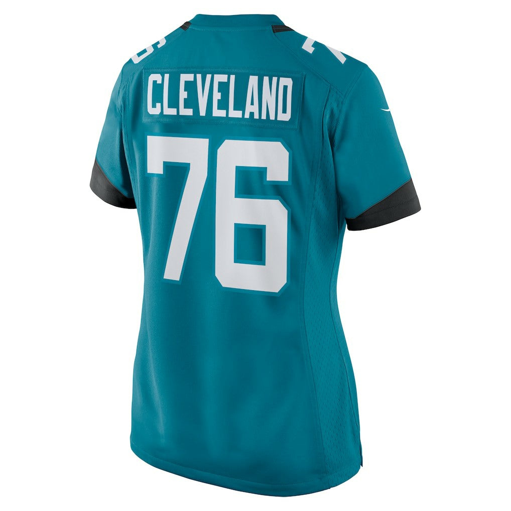 Ezra Cleveland Jacksonville Jaguars Women's Game Jersey - Teal Jerseys