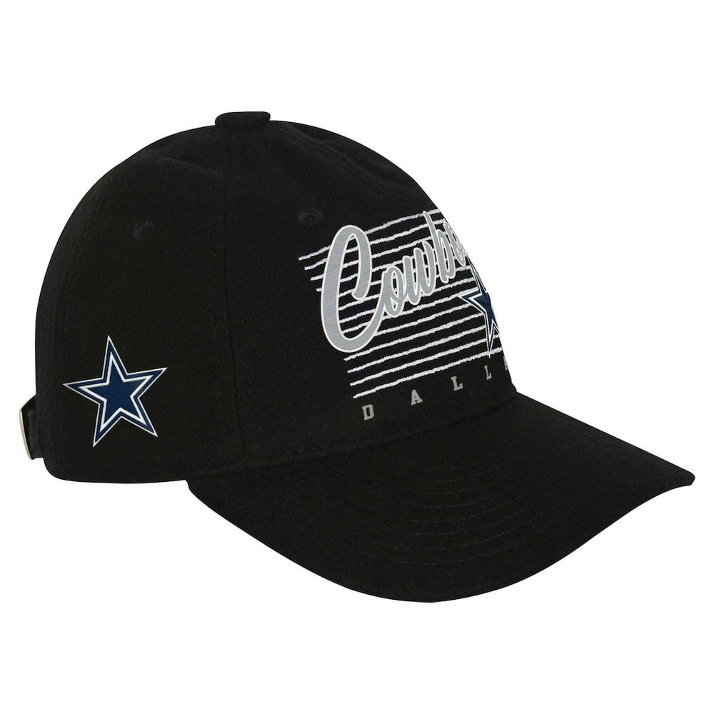 Dallas Cowboys Youth Retro Wooly Adjustable Hat - Black Hats
