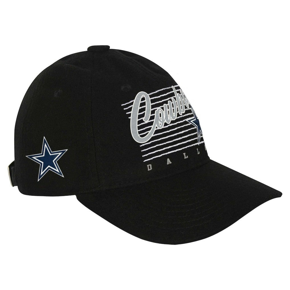 Dallas Cowboys Youth Retro Wooly Adjustable Hat - Black Hats