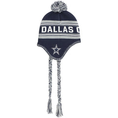 Dallas Cowboys Preschool Jacquard Tassel Knit Hat with Pom - Navy Hats