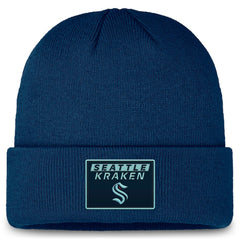 Seattle Kraken Fanatics Authentic Pro Cuffed Knit Hat - Deep Sea Blue | US 200897464