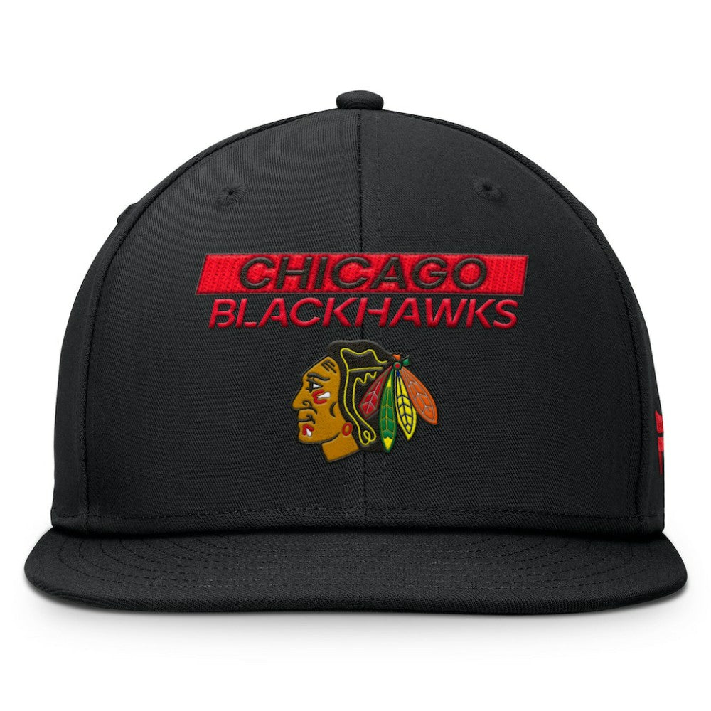 Chicago Blackhawks Fanatics Authentic Pro Prime Snapback Hat - Black | US 200897491