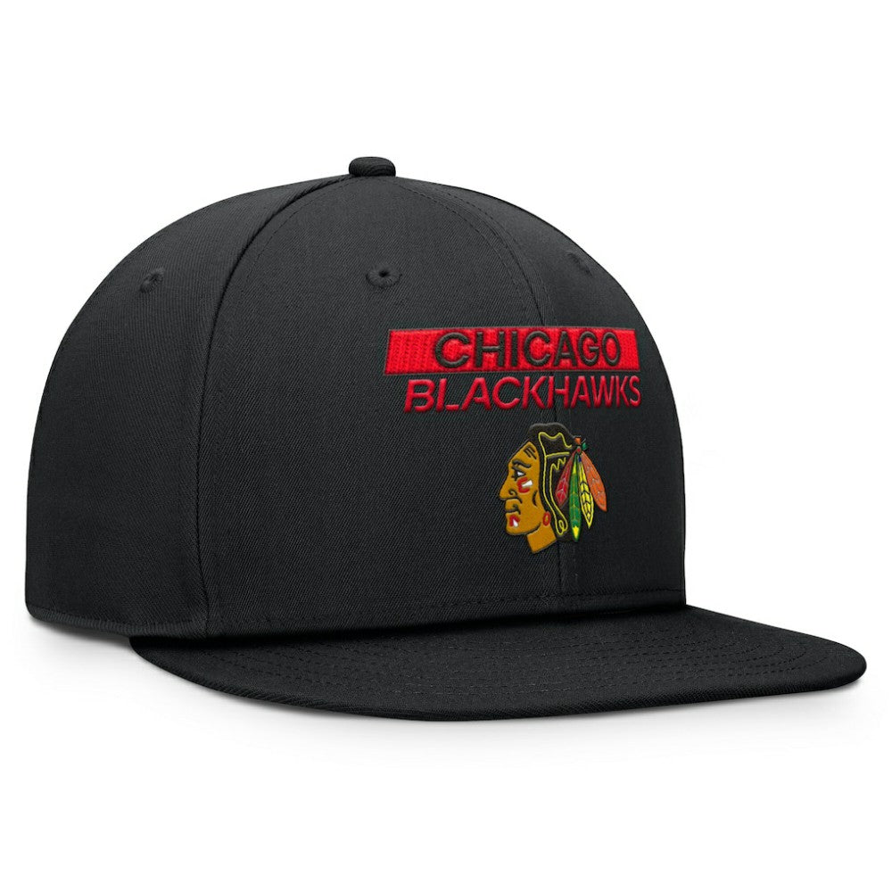 Chicago Blackhawks Fanatics Authentic Pro Prime Snapback Hat - Black | US 200897491