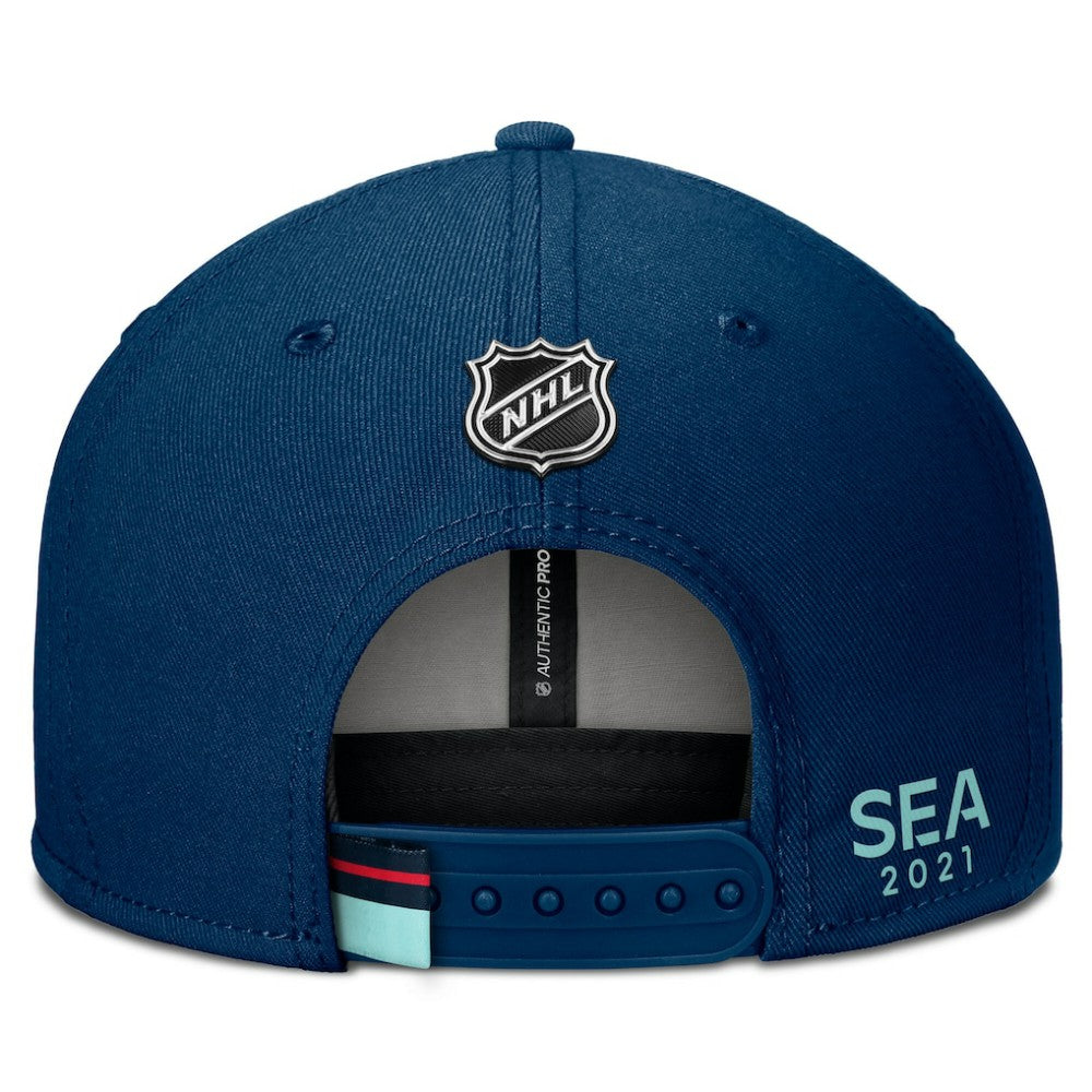 Seattle Kraken Fanatics Authentic Pro Prime Snapback Hat - Deep Sea Blue | US 200897498