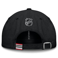 Chicago Blackhawks Fanatics Authentic Pro Prime Adjustable Hat - Black | US 200897521