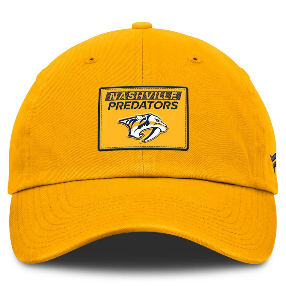 Nashville Predators Fanatics Authentic Pro Prime Adjustable Hat - Gold | US 200897527