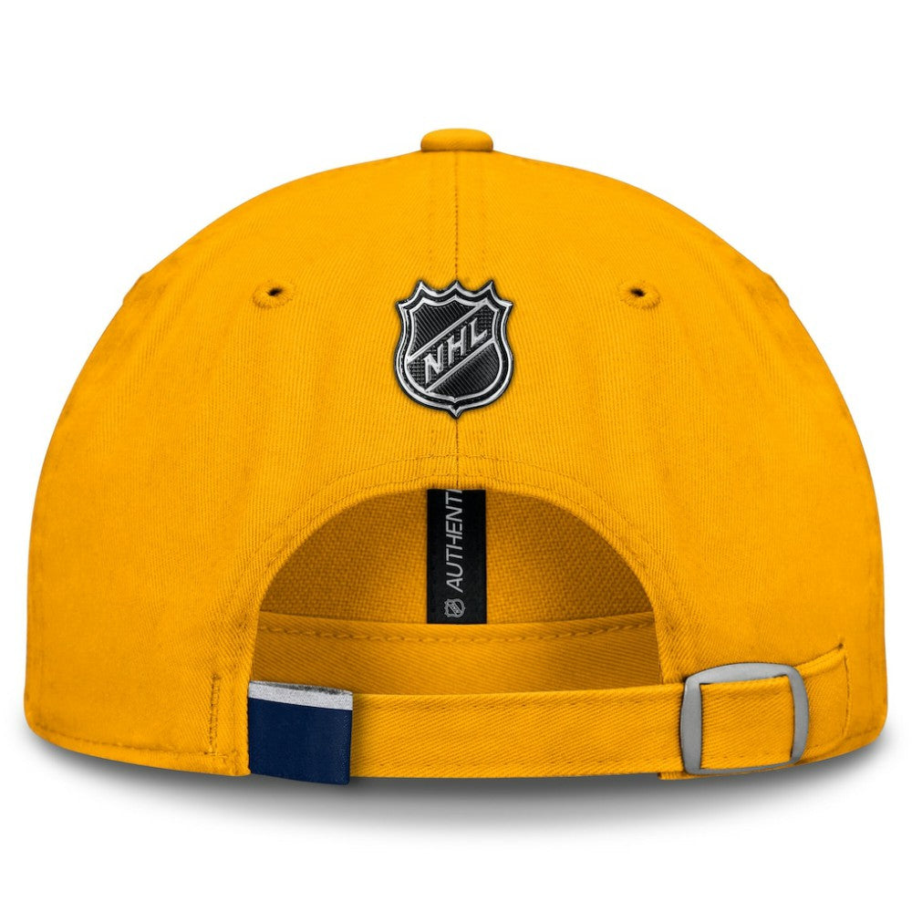 Nashville Predators Fanatics Authentic Pro Prime Adjustable Hat - Gold | US 200897527