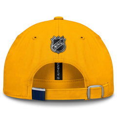 Nashville Predators Fanatics Authentic Pro Prime Adjustable Hat - Gold | US 200897527