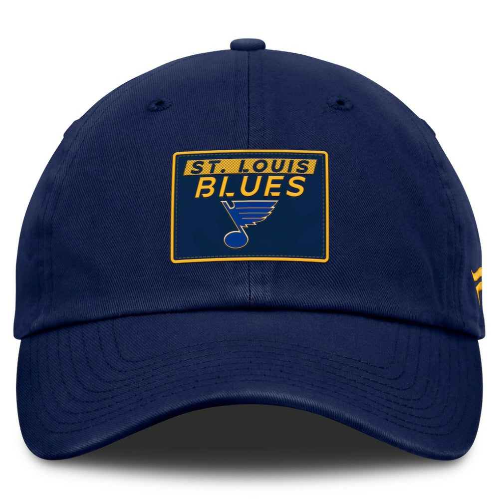 St. Louis Blues Fanatics Authentic Pro Prime Adjustable Hat - Navy | US 200897530