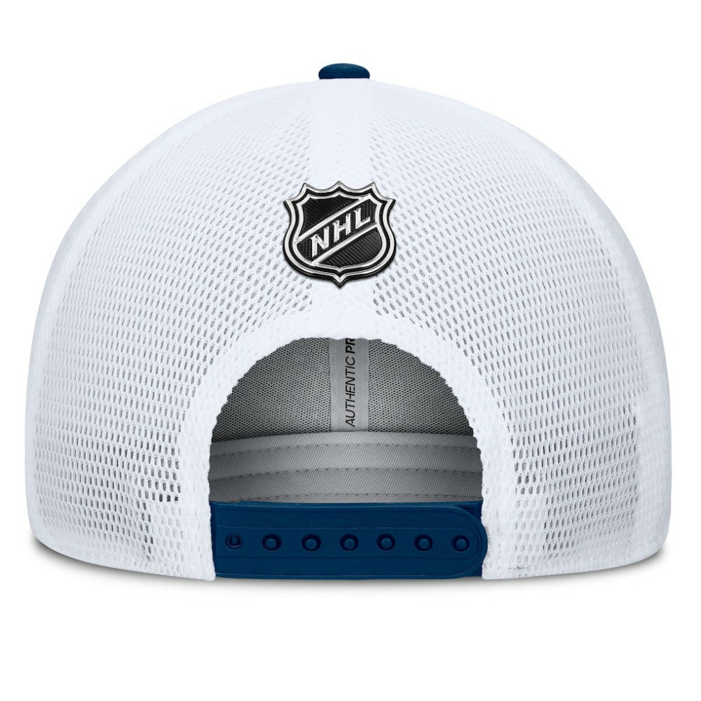 Seattle Kraken Fanatics Authentic Pro A-Frame Rink Adjustable Hat - Deep Sea Blue/Light Blue | US 200897601