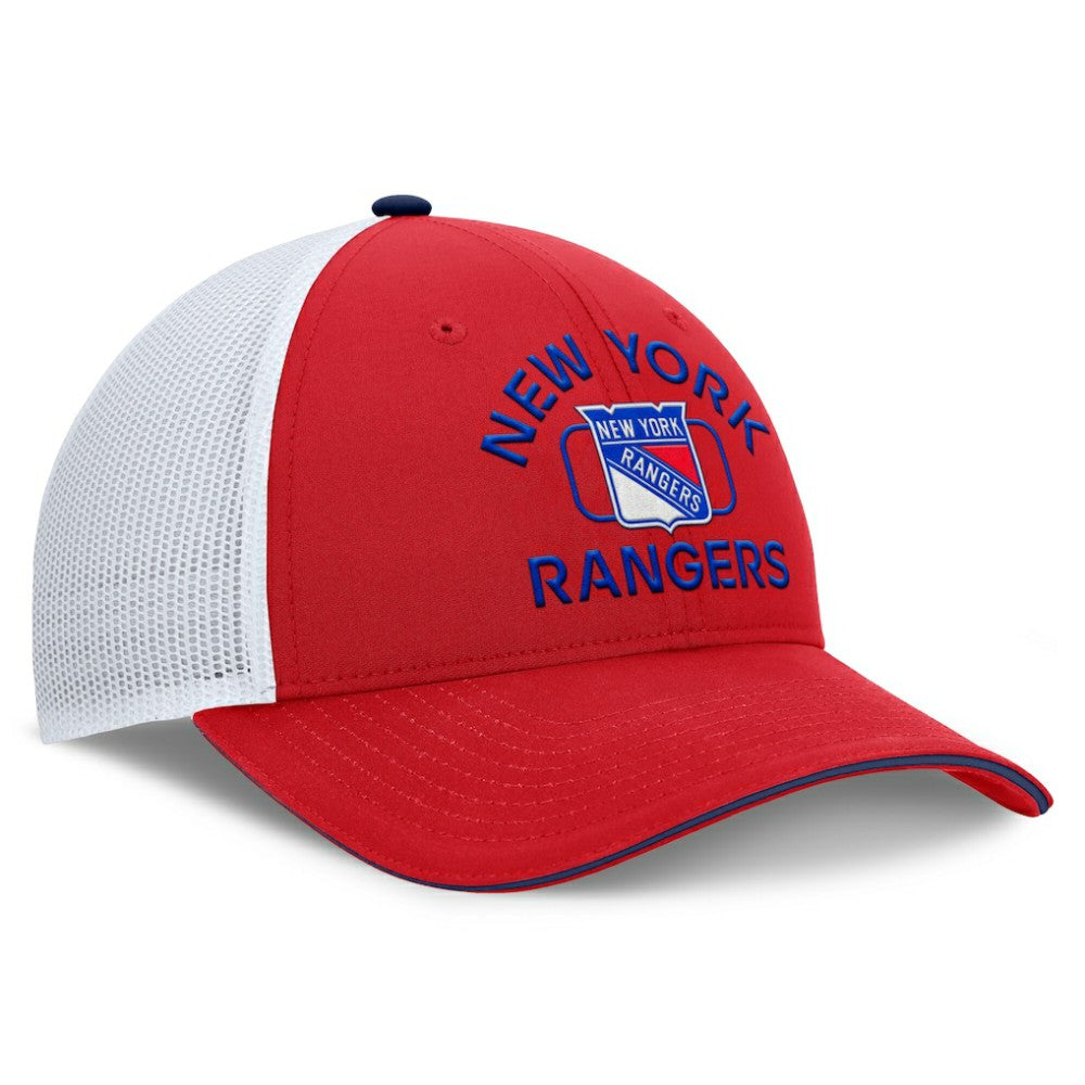 New York Rangers Fanatics Authentic Pro Rink Trucker Hat - Red/White | US 200897639