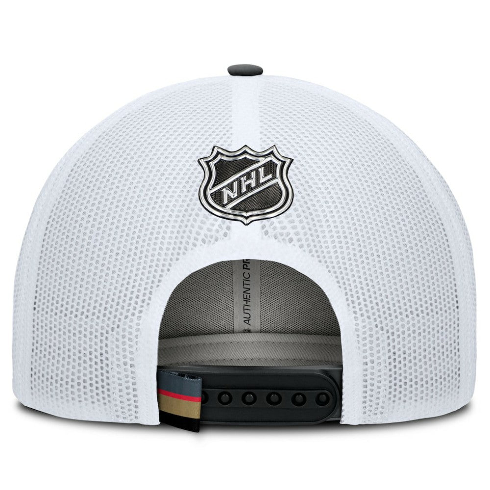Vegas Golden Knights Fanatics Authentic Pro Rink Trucker Hat - Black/White | US 200897650