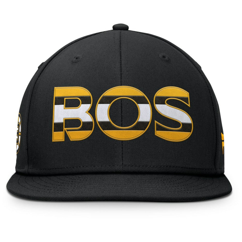 Boston Bruins Fanatics Authentic Pro Rink Snapback Hat - Black | US 200897659