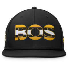 Boston Bruins Fanatics Authentic Pro Rink Snapback Hat - Black | US 200897659