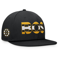 Boston Bruins Fanatics Authentic Pro Rink Snapback Hat - Black | US 200897659