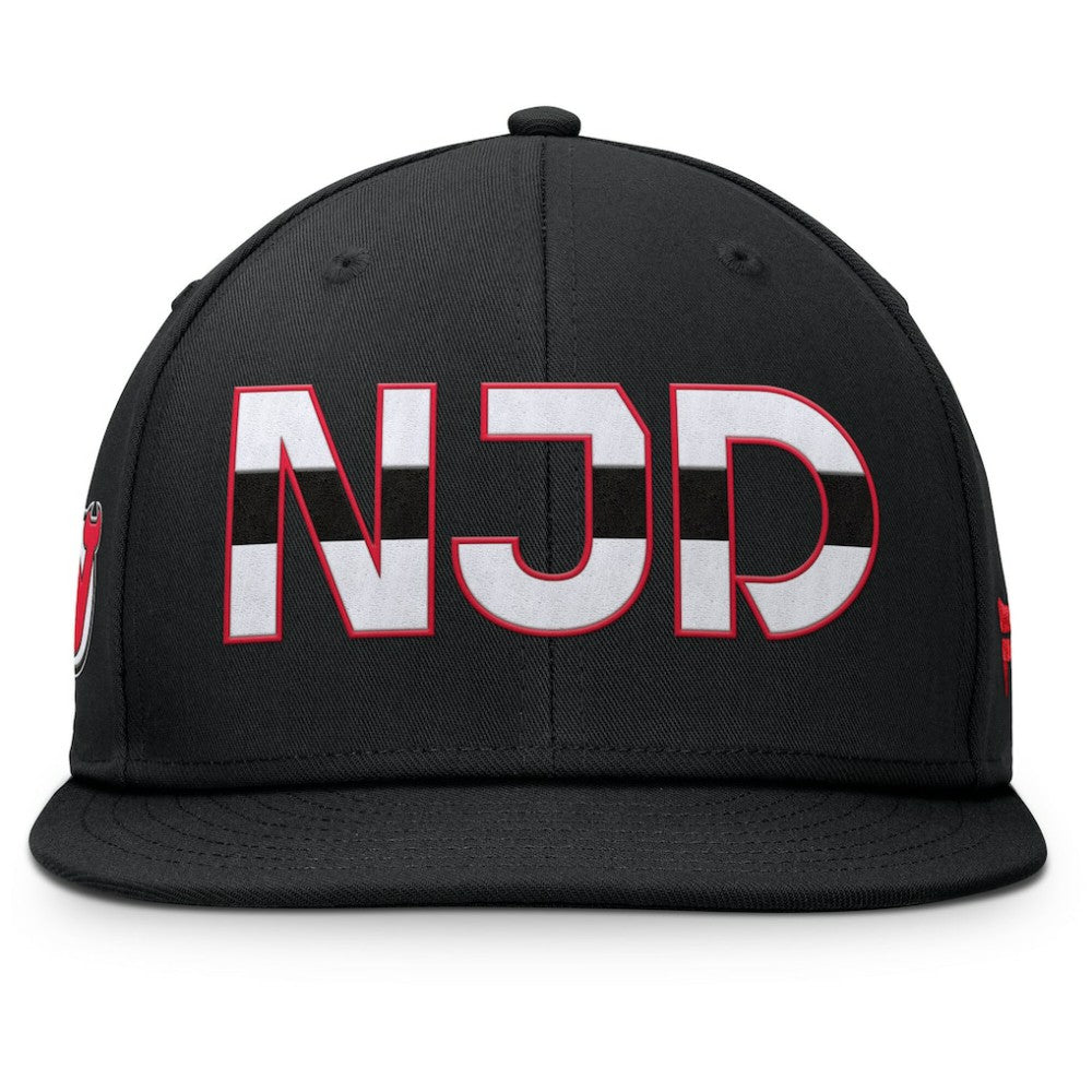 New Jersey Devils Fanatics Authentic Pro Rink Snapback Hat - Black | US 200897673