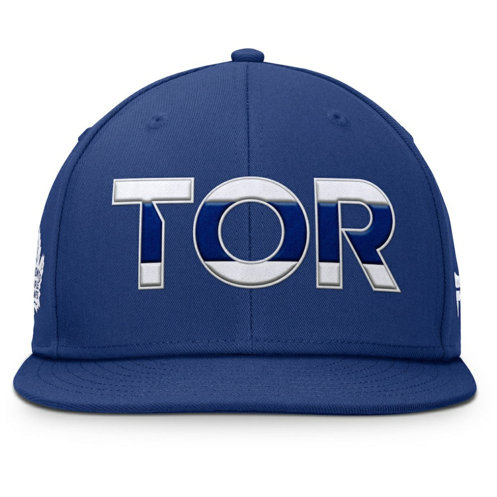 Toronto Maple Leafs Fanatics Authentic Pro Rink Snapback Hat - Blue | US 200897680