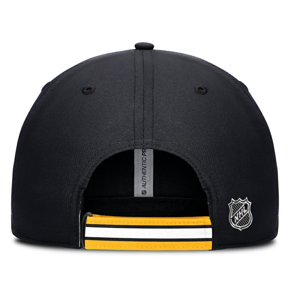 Boston Bruins Fanatics Authentic Pro Ripstop Adjustable Hat - Black/Gold | US 200897691