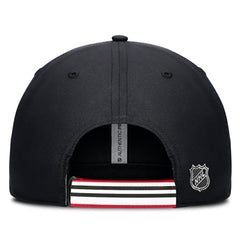 Chicago Blackhawks Fanatics Authentic Pro Ripstop Adjustable Hat - Black/Red | US 200897695