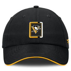 Pittsburgh Penguins Fanatics Authentic Pro Ripstop Adjustable Hat - Black/Gold | US 200897701