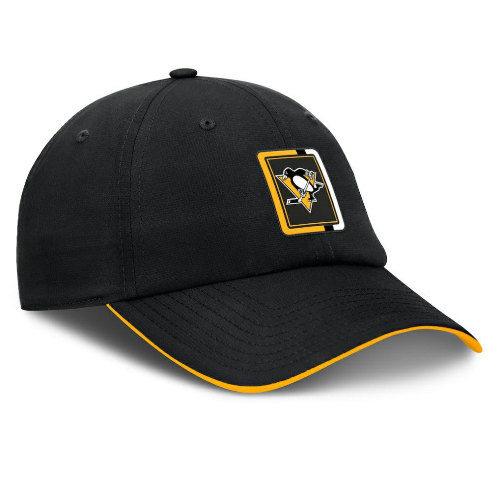 Pittsburgh Penguins Fanatics Authentic Pro Ripstop Adjustable Hat - Black/Gold | US 200897701