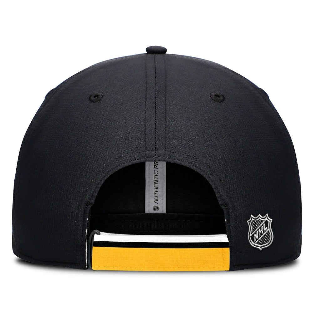Pittsburgh Penguins Fanatics Authentic Pro Ripstop Adjustable Hat - Black/Gold | US 200897701