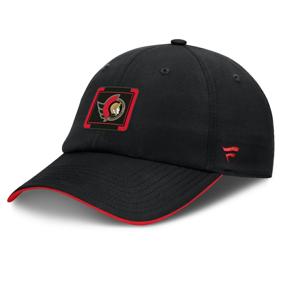 Ottawa Senators Fanatics Authentic Pro Ripstop Adjustable Hat - Black/Red | US 200897709