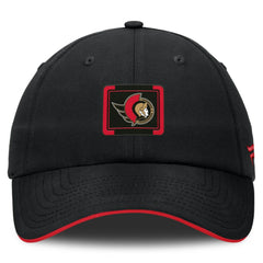 Ottawa Senators Fanatics Authentic Pro Ripstop Adjustable Hat - Black/Red | US 200897709