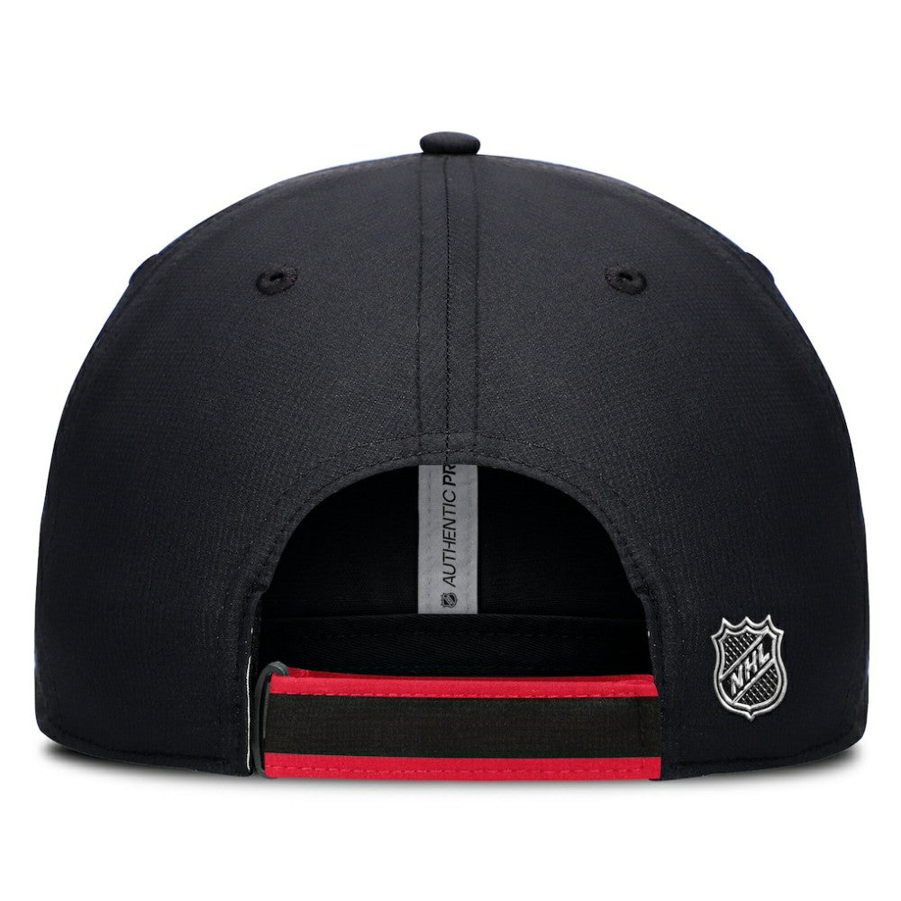 Ottawa Senators Fanatics Authentic Pro Ripstop Adjustable Hat - Black/Red | US 200897709