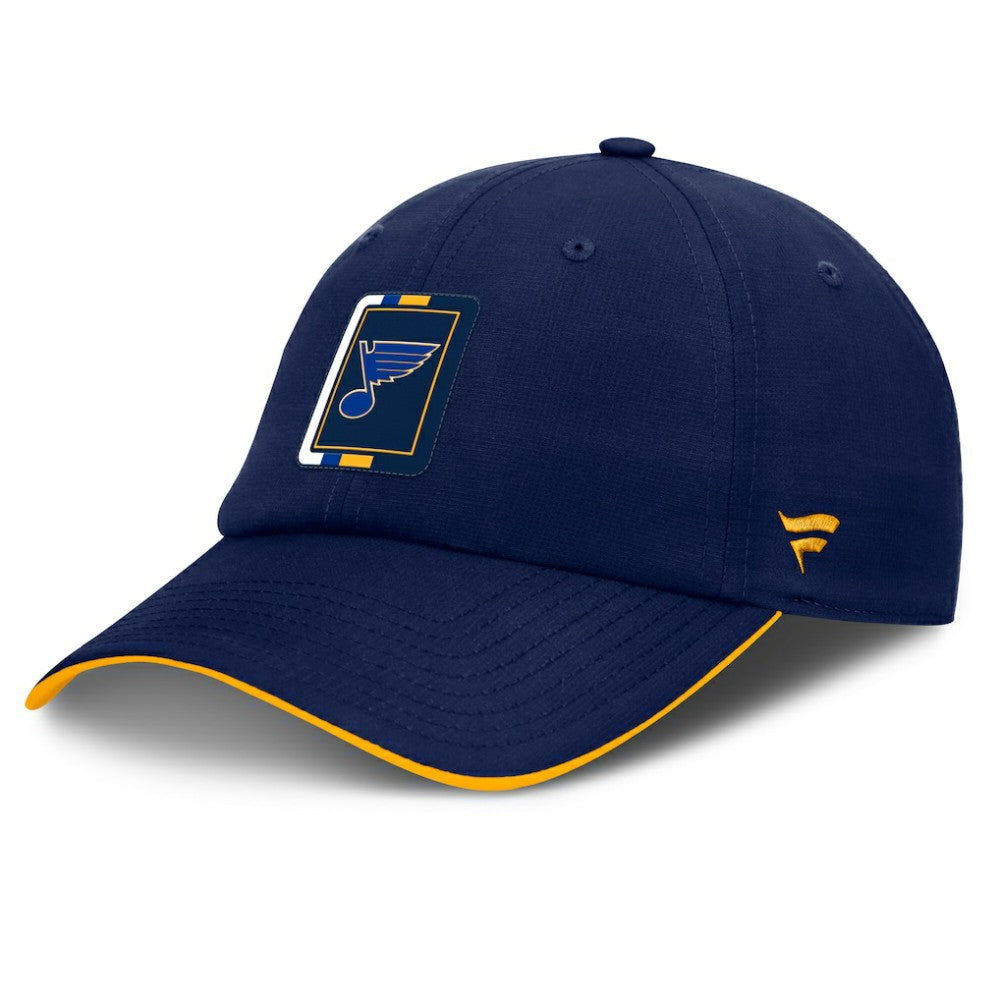 St. Louis Blues Fanatics Authentic Pro Ripstop Adjustable Hat - Navy/Gold | US 200897715
