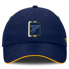 St. Louis Blues Fanatics Authentic Pro Ripstop Adjustable Hat - Navy/Gold | US 200897715