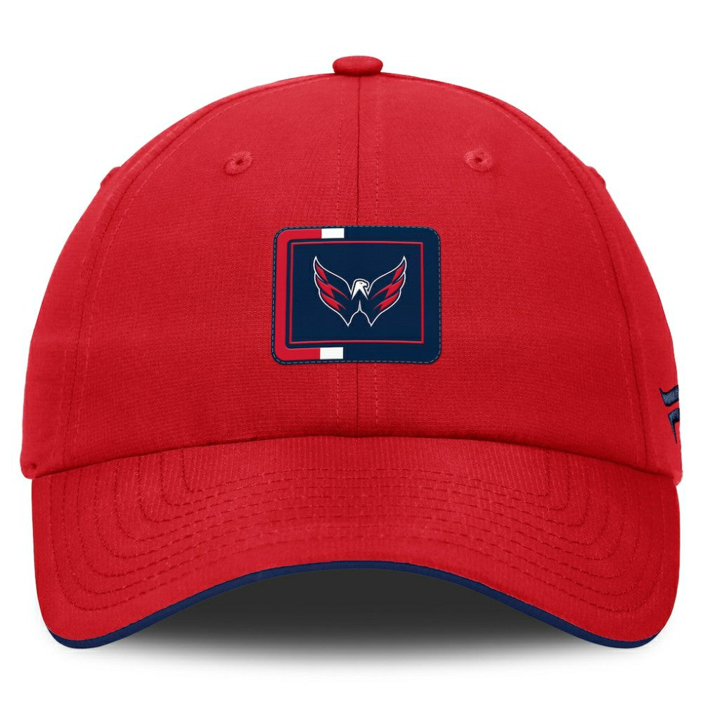 Washington Capitals Fanatics Authentic Pro Ripstop Adjustable Hat - Red/Navy | US 200897717
